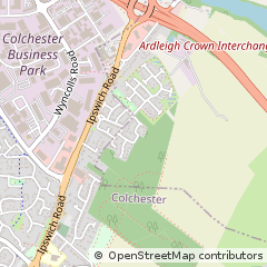 Map of Colchester