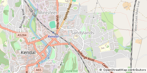 Map of Kendal, Cumbria