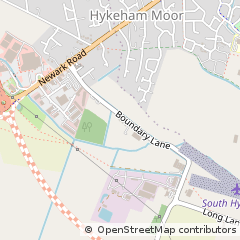 Map of Lincoln, Lincolnshre