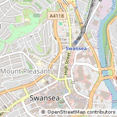 Map of Swansea