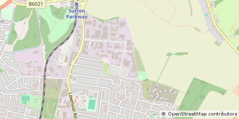 Map of Kirkby in Ashfield, Nottinghamshire