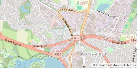 Map of Poole, Dorset