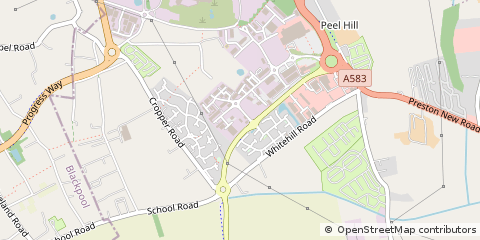 Map of Blackpool, Lancashire