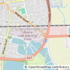 Map of Chichester, West Sussex