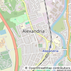 Map of Alexandria, Dunbartonshire