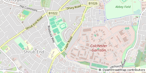 Map of Colchester, Essex