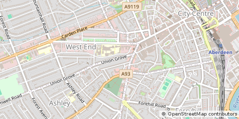 Map of Aberdeen