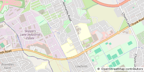 Map of Middlesbrough, Cleveland