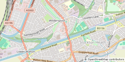 Map of Stockton Heath, Cheshire