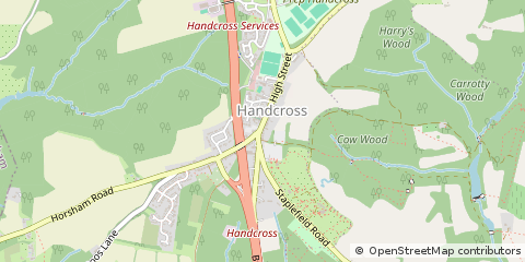 Map of Handcross, West Sussex