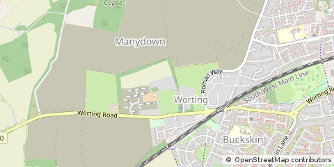 Map of Basingstoke, Hampshire