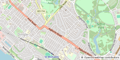 Map of Liverpool, Merseyside