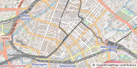 Map of Manchester