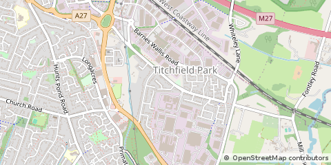 Map of Fareham, Hampshire