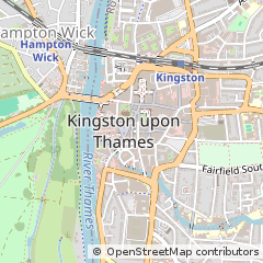 Map of Kingston Upon Thames, Surrey