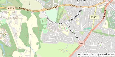 Map of Newcastle, Staffordshire
