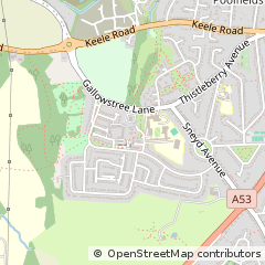 Map of Newcastle, Staffordshire