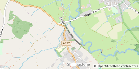 Map of Shillingstone, Dorset