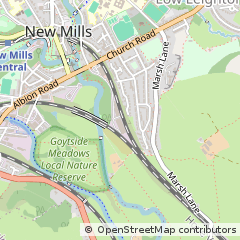 Map of High Peak, Derbyshire