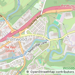 Map of Stockport, Cheshire