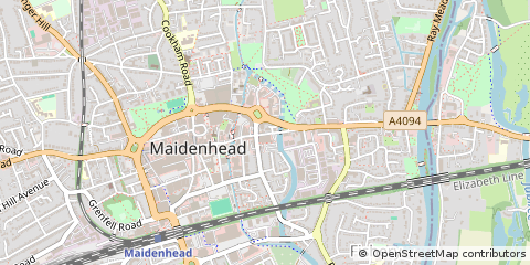 Map of Maidenhead, Berkshire