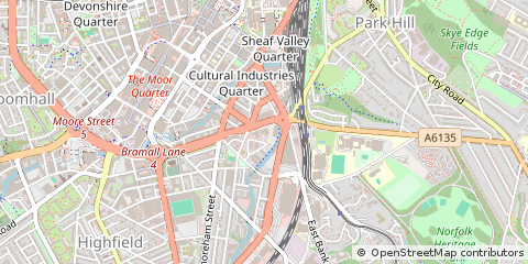 Map of Sheffield