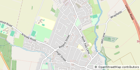 Map of Hitchin, Herts
