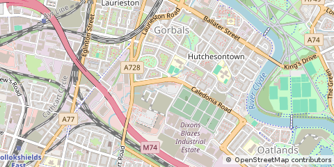Map of Glasgow
