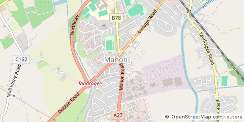 Map of Craigavon, County Armagh
