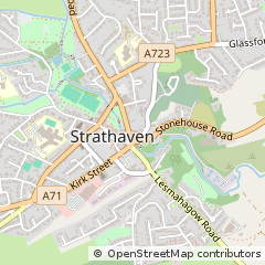 Map of Strathaven, Lanarkshire