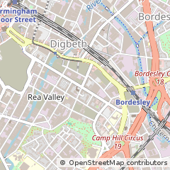 Map of Birmingham, West Midlands