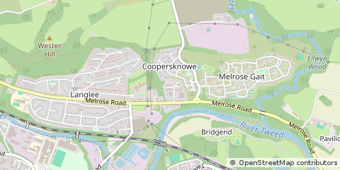 Map of Galashiels
