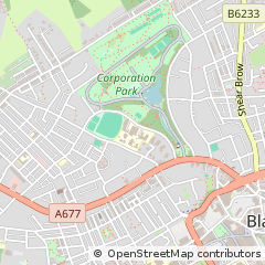 Map of Blackburn, Lancashire