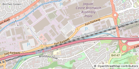 Map of Birmingham, West Midlands
