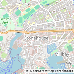 Map of Plymouth, Devon
