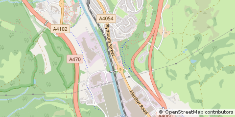 Map of Merthyr Tydfil