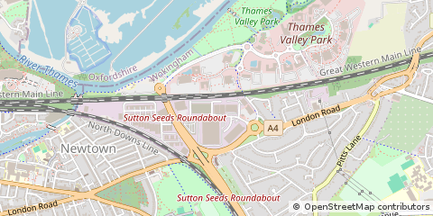 Map of Reading, Berkshire