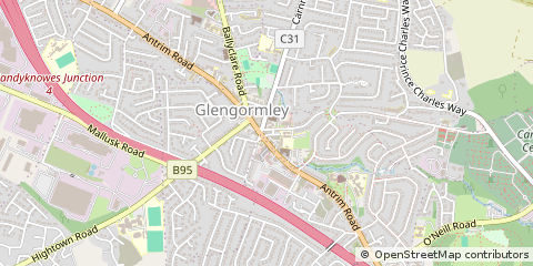 Map of Newtownabbey