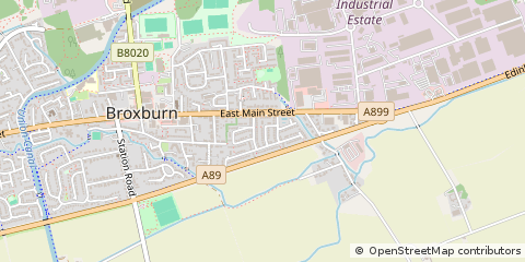 Map of Broxburn