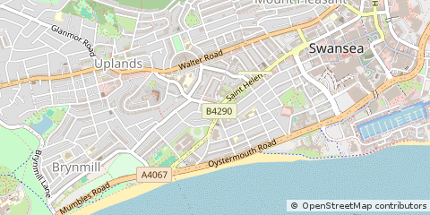 Map of Swansea