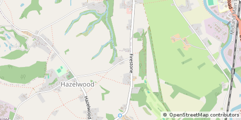 Map of Belper, Derbyshire