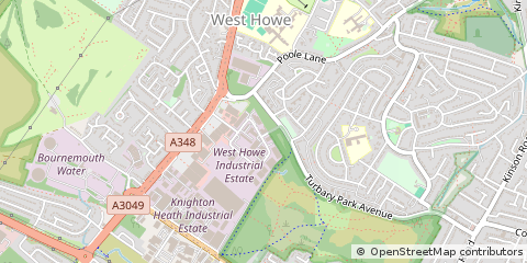 Map of Bournemouth, Dorset