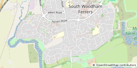 Map of Chelmsford, Essex