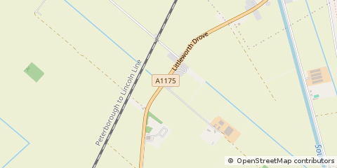 Map of Spalding, Lincs