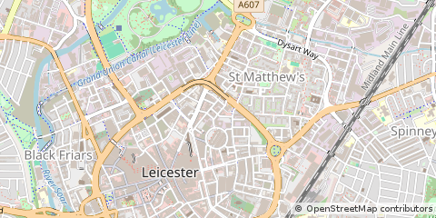 Map of Leicester