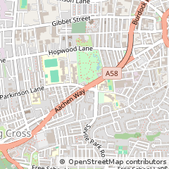 Map of Halifax, West Yorkshire