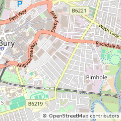 Map of Bury, Greater Manchester