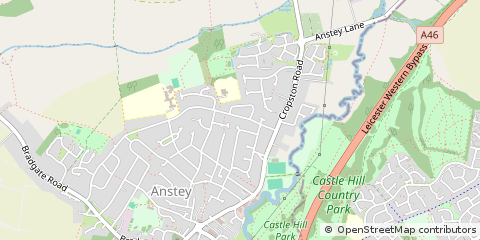 Map of Leicester