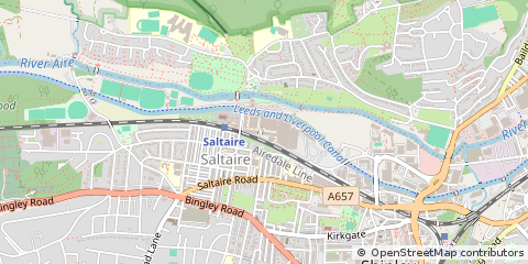 Map of Bradford, West Yorkshire