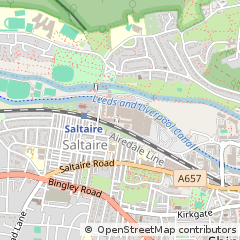 Map of Bradford, West Yorkshire